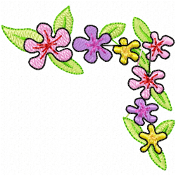 Flowers And Tree Embroidery Design 12 Flowers And Tree Embroidery Design 12